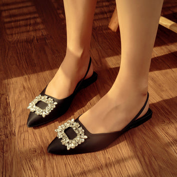 Gemstone Slingback Flats